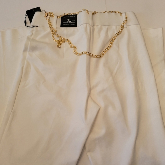 Jules & Leopold White Slacks Small Work Demure Office Modern Classic - Picture 4 of 4